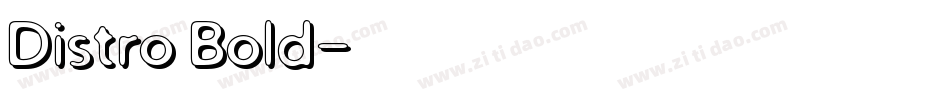 Distro Bold字体转换